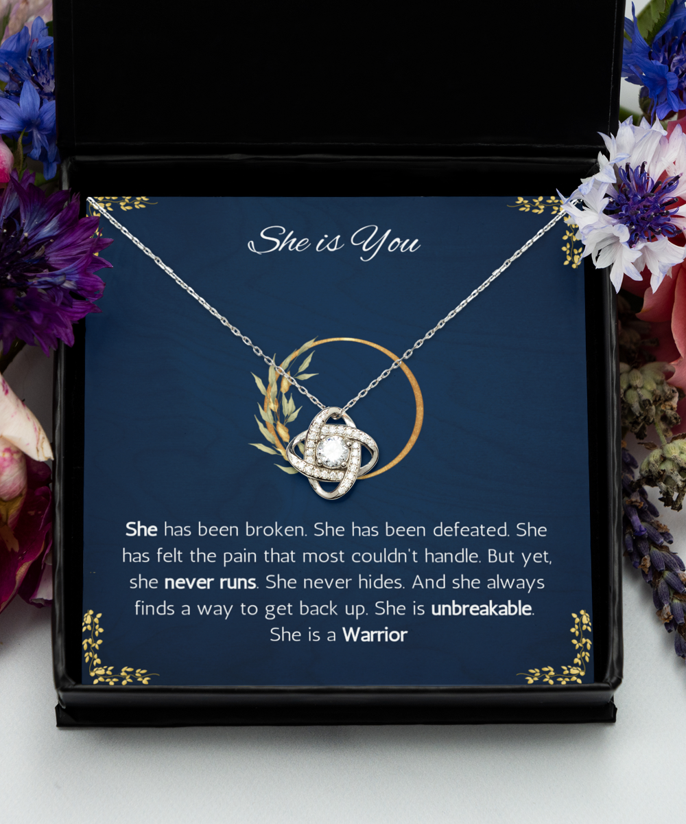 Cancer Survivor Gift Necklace, Motivational Gifts For Cancer Survivor, Sympathy Gift, Inspirational Gifts, Strength Jewelry Necklace