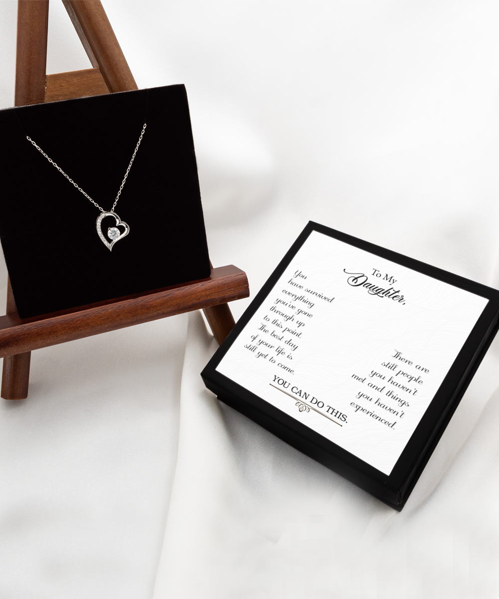 Daughter Necklace, Gift Necklace For Daughter, Birthday Gift For Daughter, Graduation, Inspirational, Gift For Daughter, From Dad, Mom
