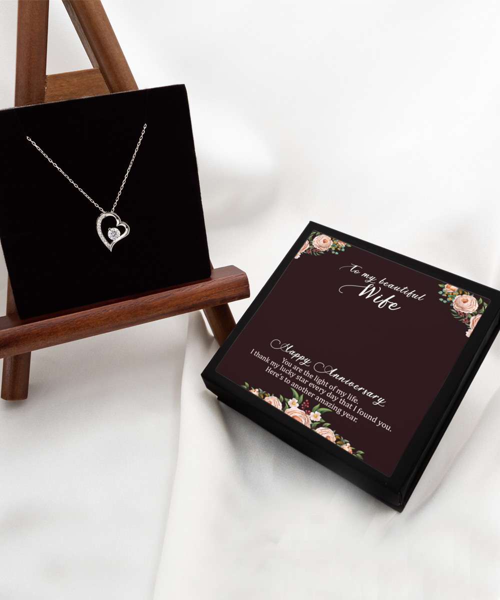 Wife Gift Necklace, Anniversary Gift Necklace For Wife, Gift Necklace from Husband, Wedding Anniversary Party Gift Necklace, Gift For Wife