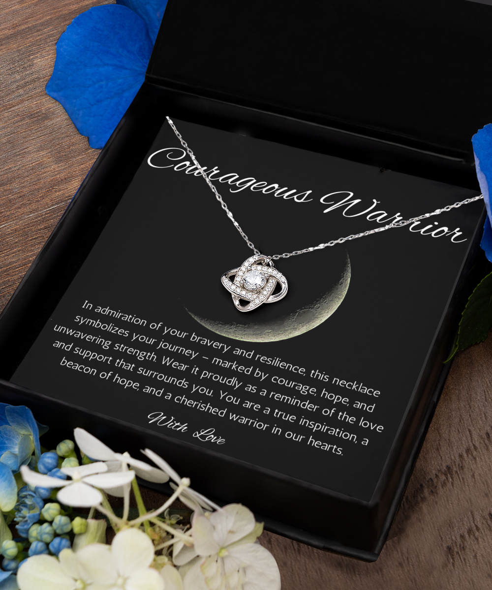 Survivor Gift Necklace, Cancer survivor Gift Necklace, Heart Attack Survivor, Interlocking Heart Necklace, Motivational Gift Necklace