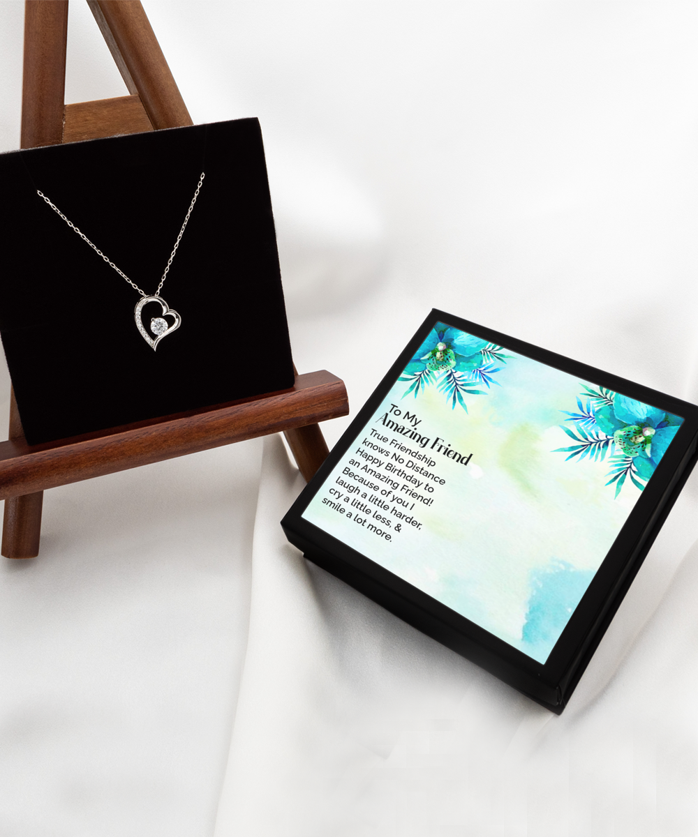 to My Amazing Friend, Gift Necklace for Friend, Unbiological Sister Gift Necklace, Bff Gift Necklace, Birthday gift Necklace For Bonus Sister