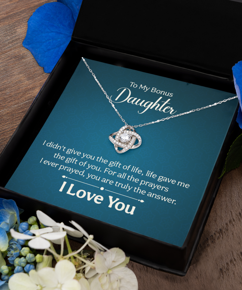 Bonus Daughter Gift necklace, Birthday gift for bonus Daughter, Step Daughter Gift, Daughter in Law Gift, Gift from Mother in Law, Step Mom