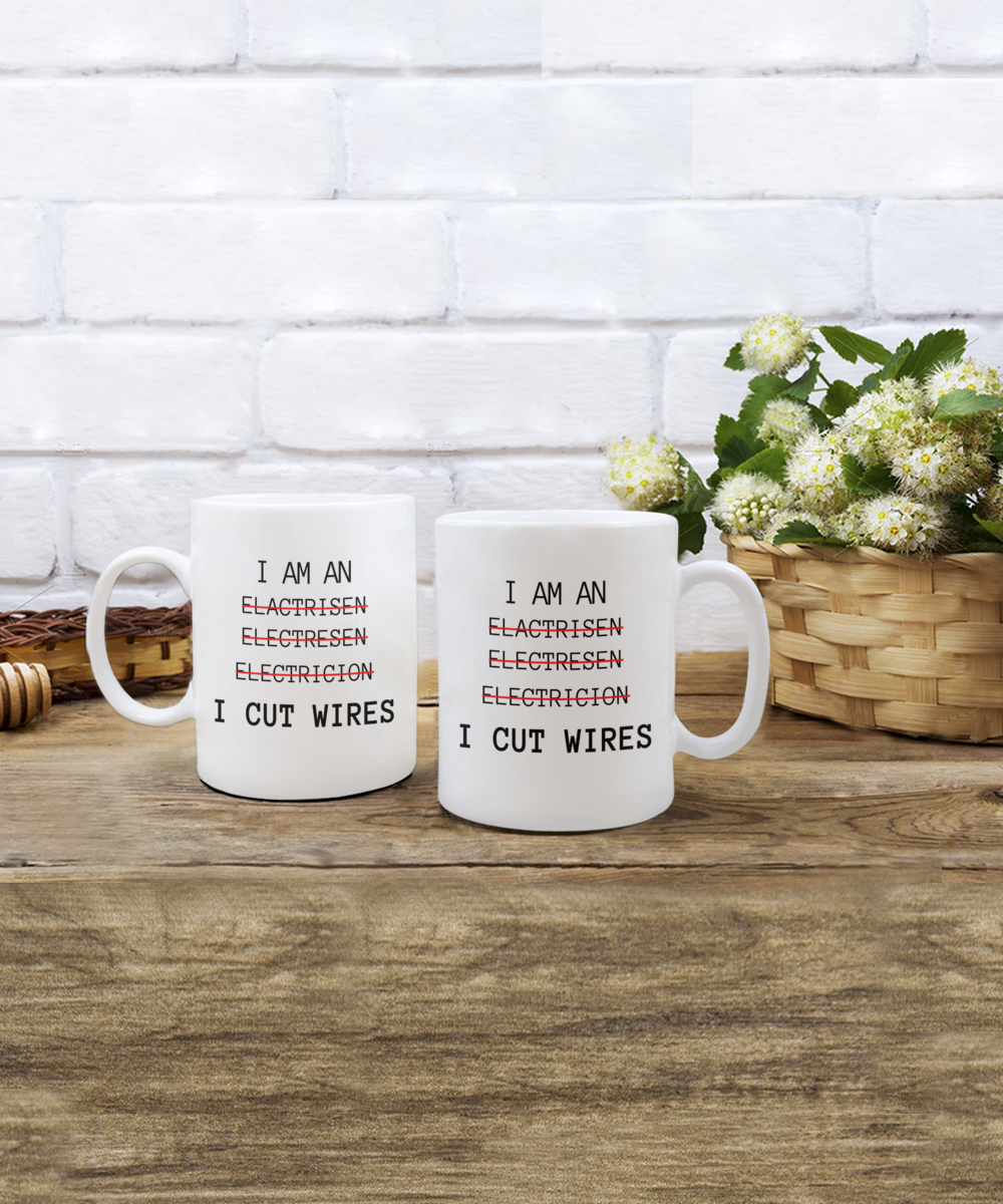 Electrician Gift Coffee Mug, Birthday Gift for electrician, Coworker Gift for Electrician, Appreciation Gift- 11 Oz White ceramic Mug